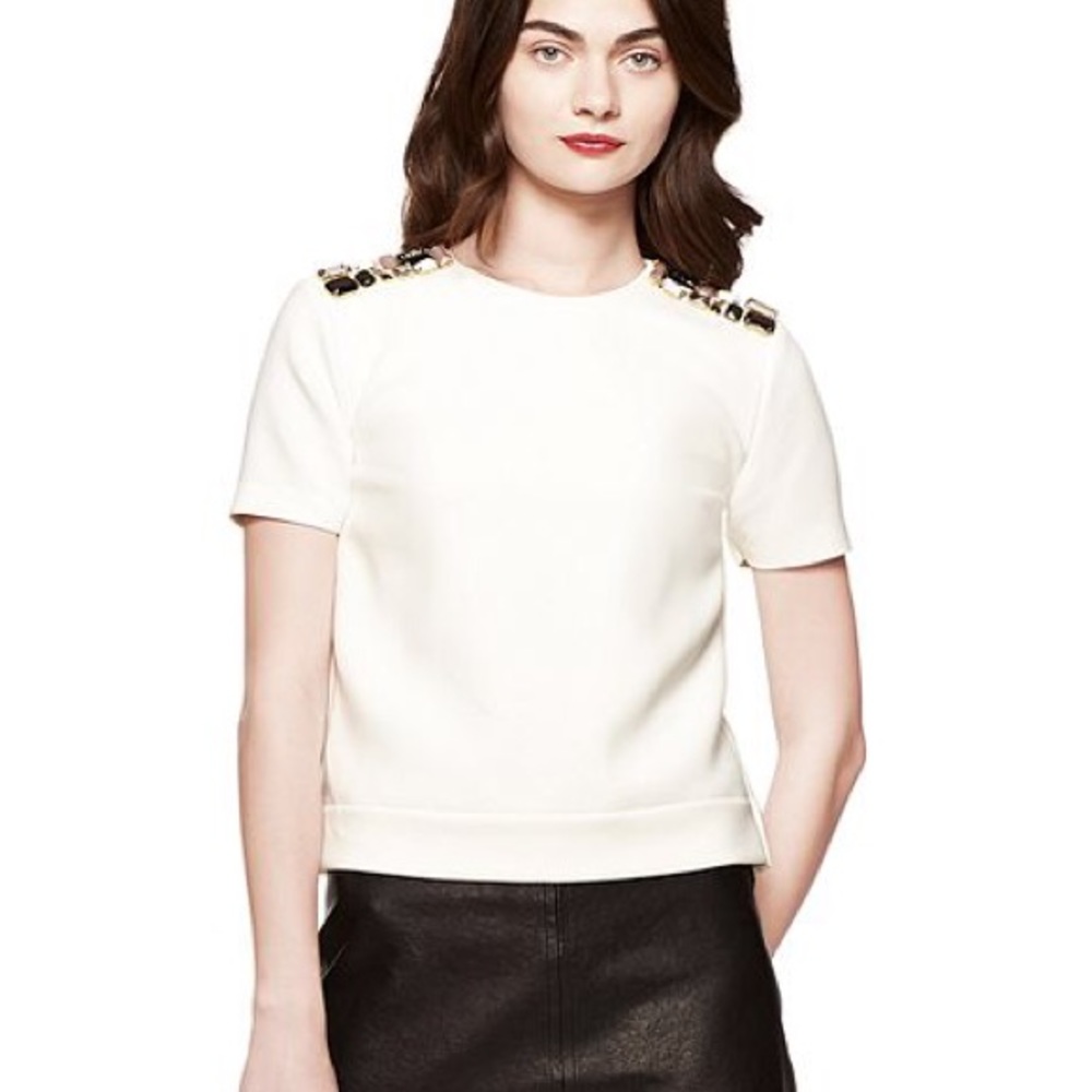 KATE SPADE ❤️‍🔥 JEWEL ACCENT TOP NWT SIZE 12
